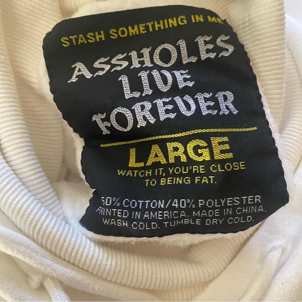 ALF Live Forever Hoodie With Built In Turtle Neck White Size Large - Picture 5 of 5
